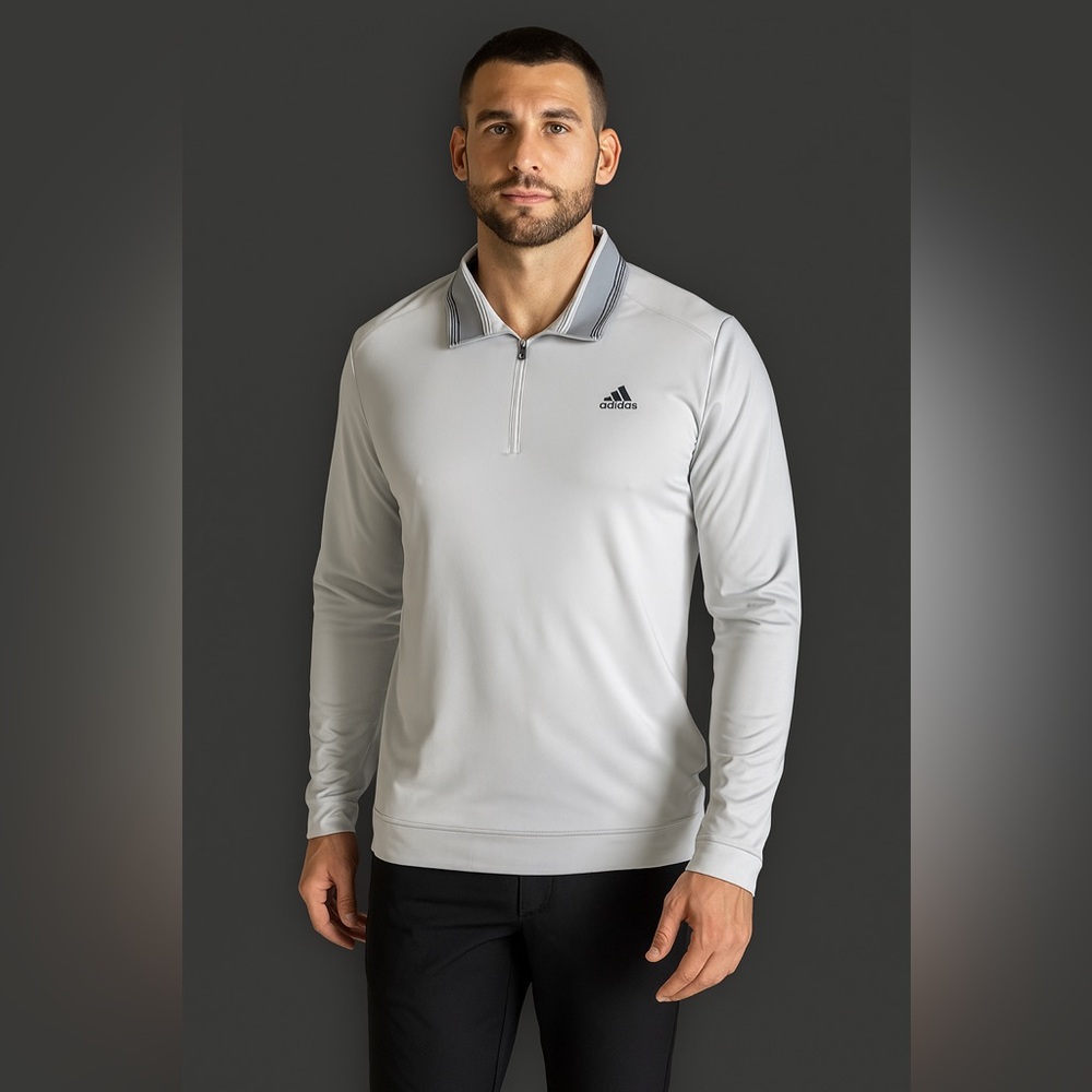 Adidas Golf Men's V-Neck Sweater - Gray